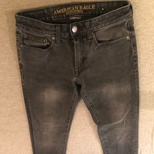 American Eagle Extreme Flex 4 Black/Grey Slim Straight jeans 28x32